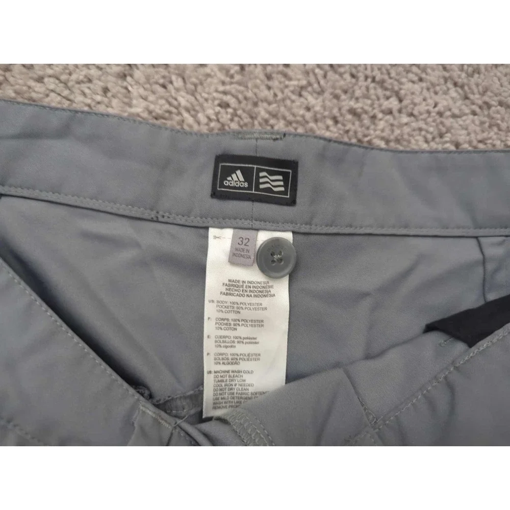 Adidas Chino Shorts‎ Mens 32 Gray Inseam: 10